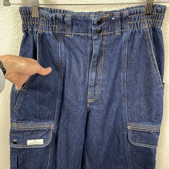 BDG Blaine Cargo Skate Jeans Utility Stretch Waist Loose Dark Wash Sz 29 - Picture 5 of 16